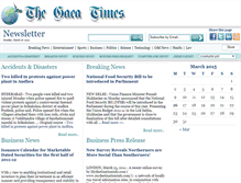 Tablet Screenshot of newsletter.gaeatimes.com